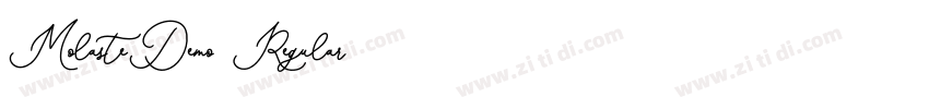 MolasteDemo Regular字体转换 MolasteDemo Regular字体转换
